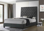 Charcoal Gray King Bed | HH330 - Olivia Furniture