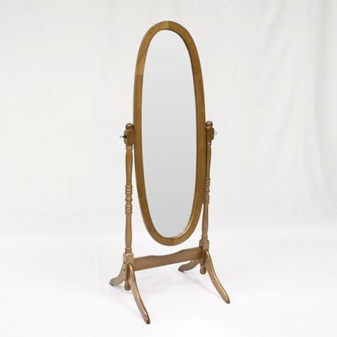 Cheval Oak Mirror - Olivia Furniture