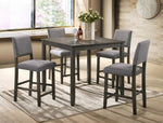 Derick Gray 5-Piece Counter Height Set - Olivia Furniture