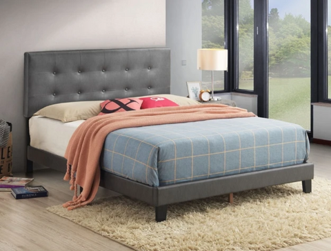 Andi Gray Twin Platform Bed - Olivia Furniture