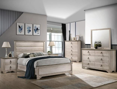 Patterson Driftwood Gray Panel Bedroom Set - Olivia Furniture