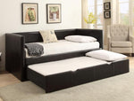 Sadie Faux Leather Daybed with Trundle - Olivia Furniture