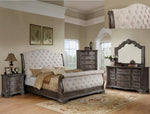Sheffield Antique Gray Sleigh Bedroom Set - Olivia Furniture