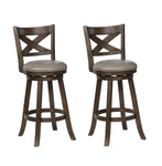 Kipper 29" Gray Swivel Bar Stool, Set of 2 - Olivia Furniture