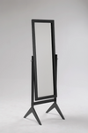 Cheval Rectangular Black Mirror - Olivia Furniture