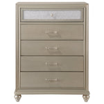 Lila Champagne Panel Bedroom Set - Olivia Furniture