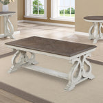 Clementine Vintage Style Two-Tone Coffee Table - Olivia Furniture