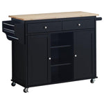 Grady Cottage Style Kitchen Island Cart Multiple Colors - Olivia Furniture