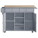 Grady Cottage Style Kitchen Island Cart Multiple Colors - Olivia Furniture