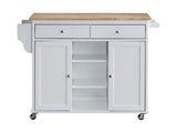 Grady Cottage Style Kitchen Island Cart Multiple Colors - Olivia Furniture