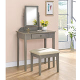 Transitional Vanity Table & Stool Multiple Colors - Olivia Furniture