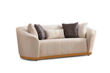 Aster Ivory Velvet Sofa & Loveseat
