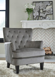 A3000261 Accent Chair Grey Velvet - Olivia Furniture